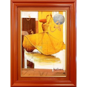 Abdul Hameed, 12 x 18 inch, Acrylic on Canvas, Figurative Painting, AC-ADHD-039